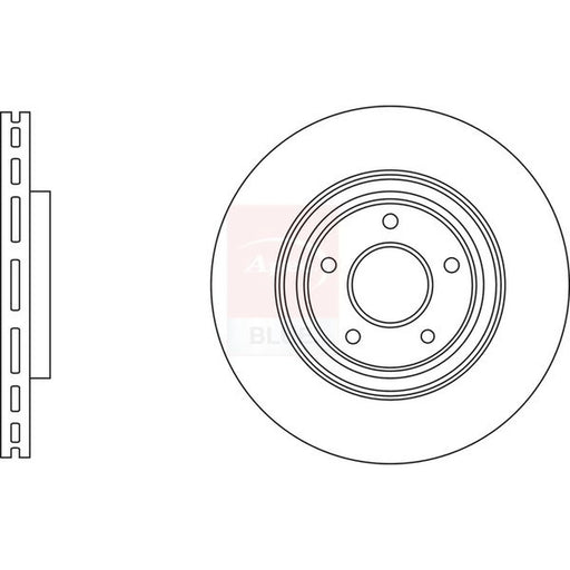 Apec 2 x Vented Front Brake Discs SDK6849