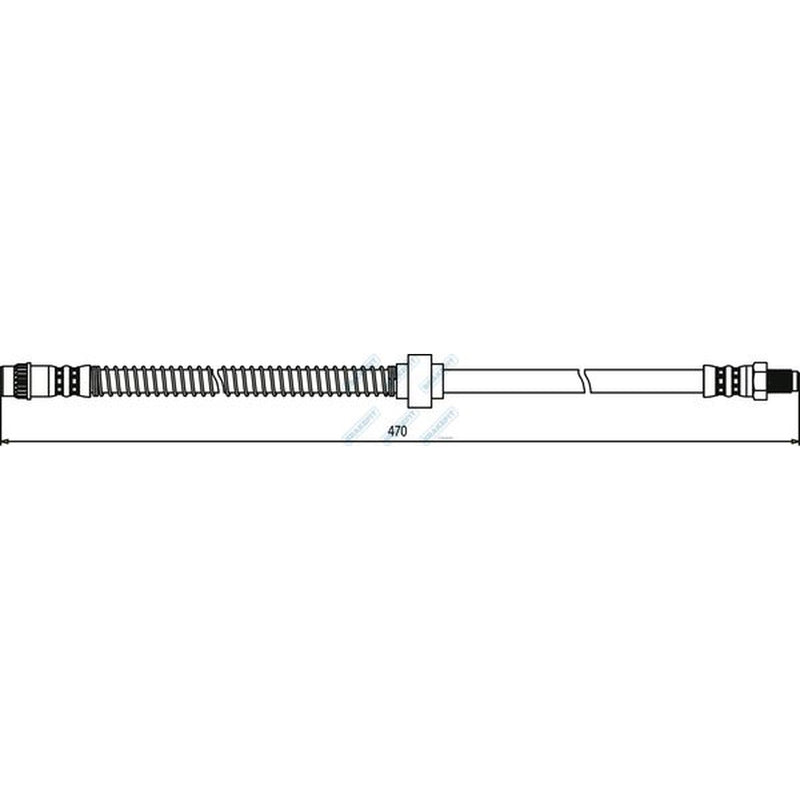 Apec Brake Hydraulic Hose Line Front BHO4050