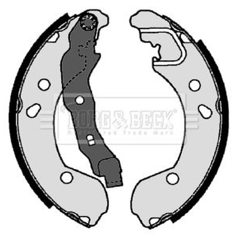 Borg & Beck Brake Shoe Set Axle Kit BBS6354