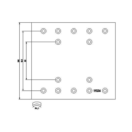 Textar Textar Cv Brake Lining Set 1923603 318393341014 1923603