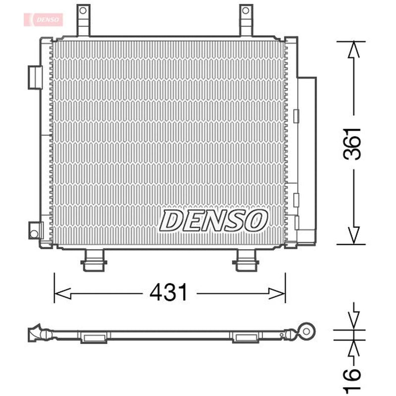 Denso Air Conditioning Condenser DCN47004