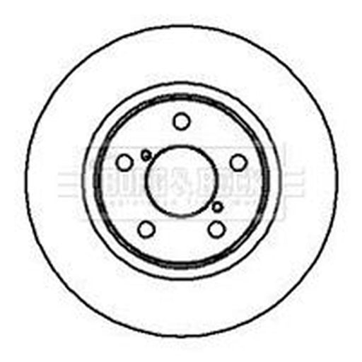 Borg & Beck 2 x Vented Front Brake Discs BBD5022