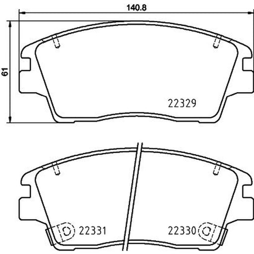 DON Front Brake Pad Set PCP1892