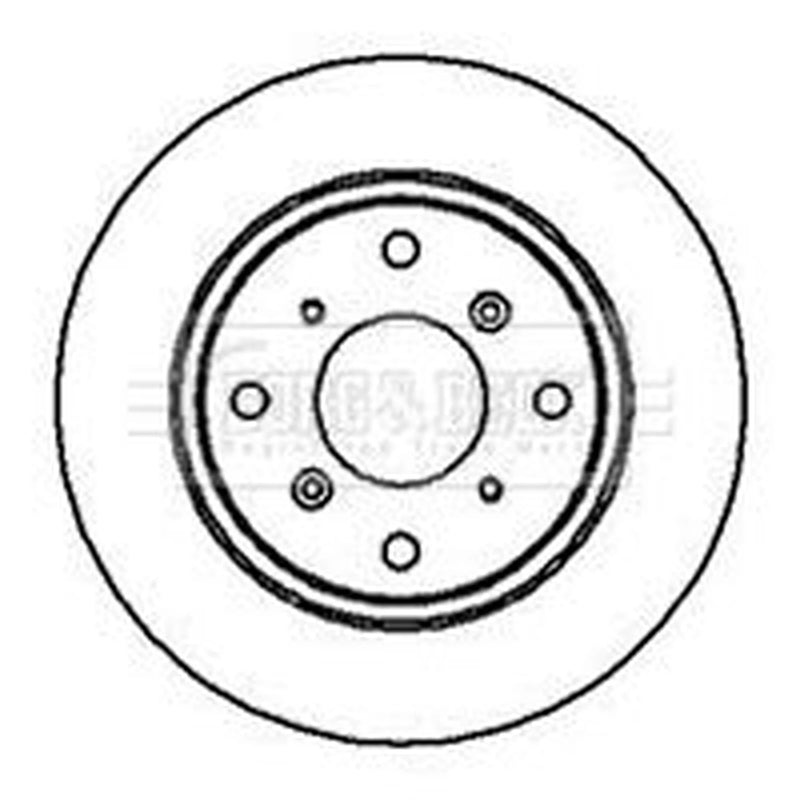 Borg & Beck 2 x Solid Rear Brake Discs BBD4080