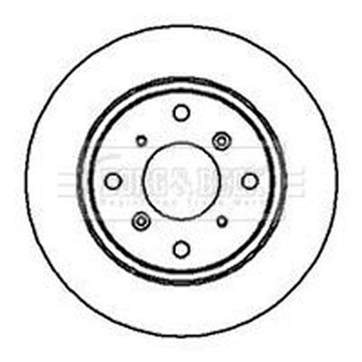 Borg & Beck 2 x Solid Rear Brake Discs BBD4080