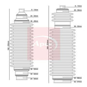 Apec Steering Bellow Kit Front ACB3004