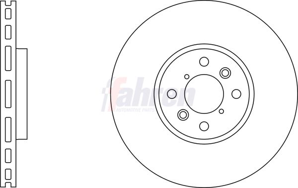 Fahren Brake Disc Set Vented
