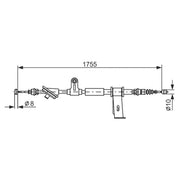 Bosch Handbrake Cable Left Rear 1 987 477 111