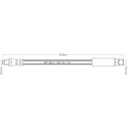 Juratek Brake Hydraulic Hose Line Rear JBH1055