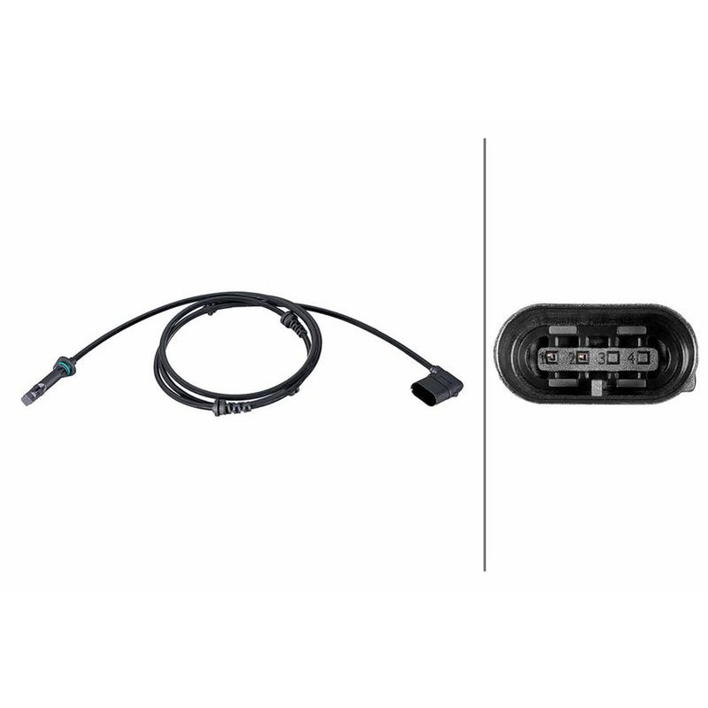 Hella ABS Wheel Speed Sensor Front 6PU 358 216-671