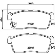 Mintex Front Brake Pad Set MDB3072