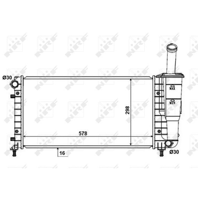 NRF Engine Radiator 53601
