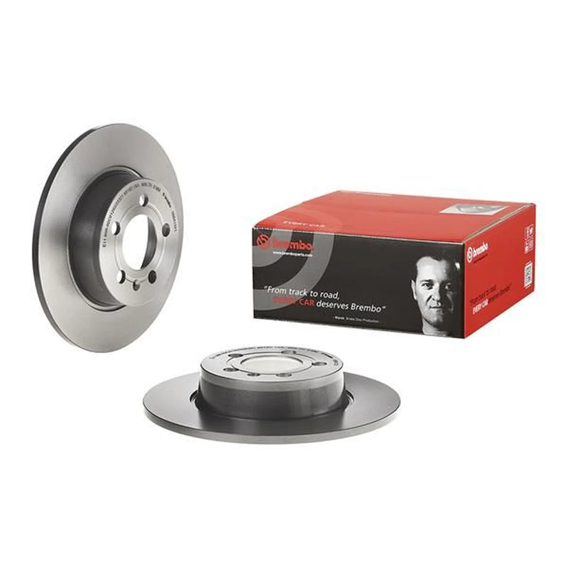 Brembo 2 x Solid Rear Brake Discs 08.B413.21