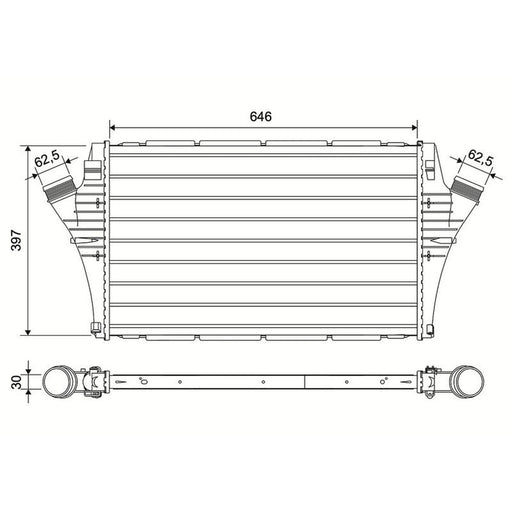 Valeo Intercooler (Charge Air Cooler) 881601