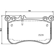 DON Front Brake Pad Set PCP2125