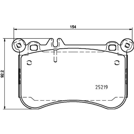 DON Front Brake Pad Set PCP2125
