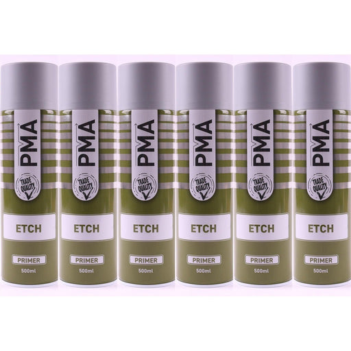 6x Autotek Professional Acid Etch Primer Aerosol 500ml For Galvanised Aluminium Autotek  - Town Parts