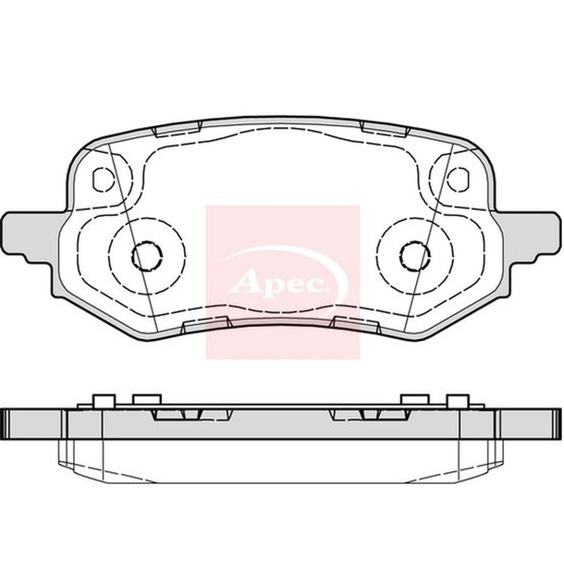 Apec Rear Brake Pad Set PAD2329