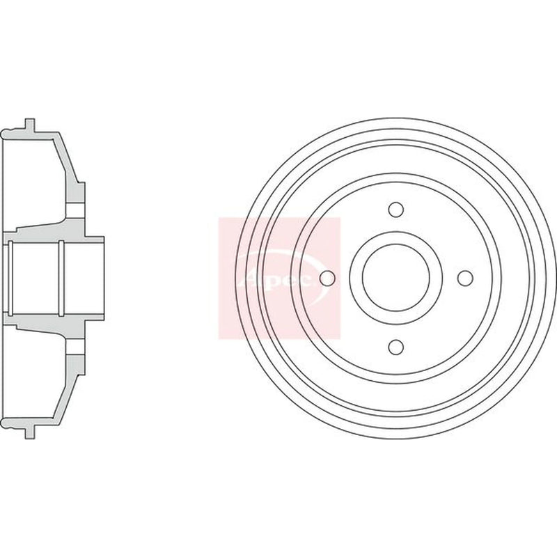 Apec Brake Drum Assembly Rear DRM9231
