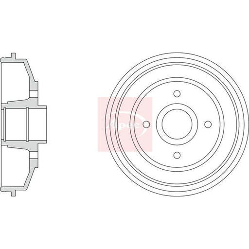Apec Brake Drum Assembly Rear DRM9219