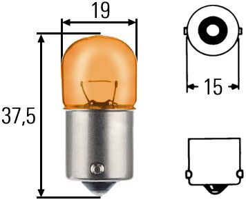 Hella 8GA 002 071-051 Bulb, direction indicator