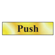 Scan Push - Polished Brass Effect 200 x 50mm - 6031