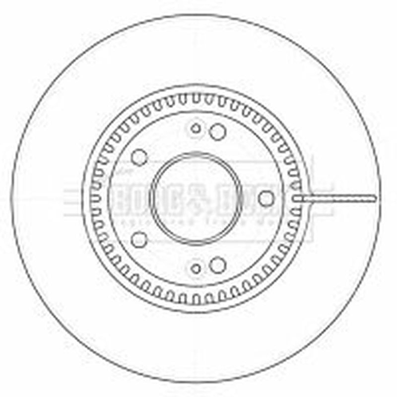 Borg & Beck 2 x Vented Front Brake Discs BBD4523