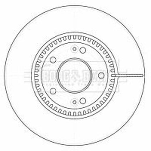 Borg & Beck 2 x Vented Front Brake Discs BBD4523