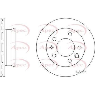 Apec Brake Disc Front Fits Mercedes Sprinter VW Lt Apec  - Town Parts