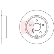 Apec 2 x Solid Rear Brake Discs DSK2814