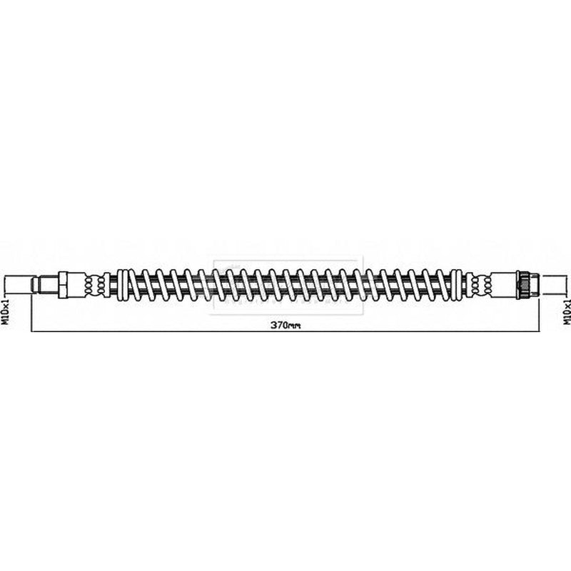 Borg & Beck Brake Hydraulic Hose Line Rear Left BBH8435