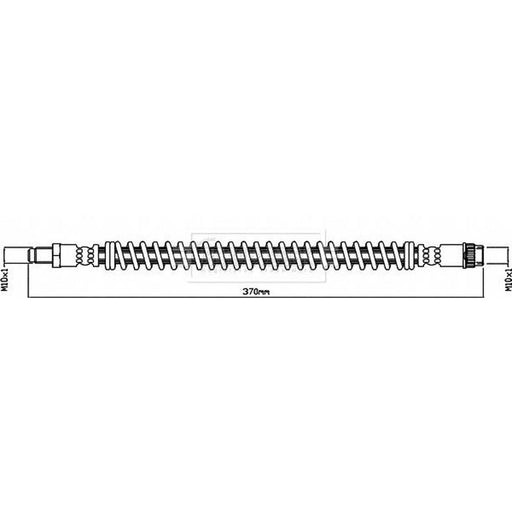 Borg & Beck Brake Hydraulic Hose Line Rear Left BBH8435