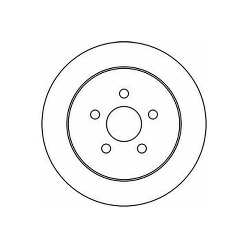 Abtex 2 x Solid Rear Brake Discs BD1027S