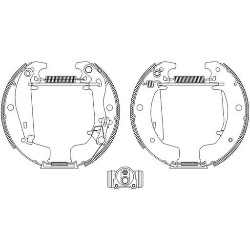 Mintex Brake Shoe Set Axle Kit MSP209