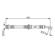 Bosch Brake Hydraulic Hose Line Front 1 987 476 787
