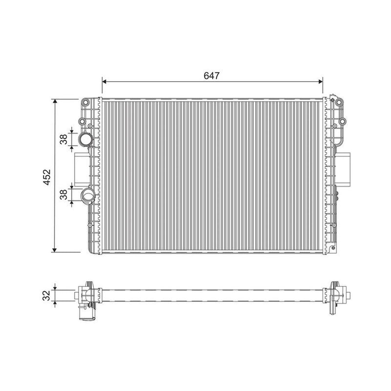 Valeo Engine Radiator 701215