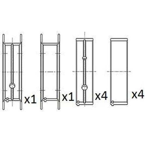 FAI Main Bearing Set 64mm BM1067-025