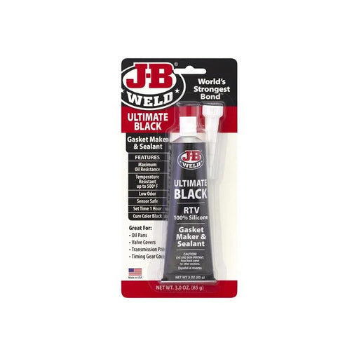 J-B Weld Silicone Gasket Maker & Sealant Black 85g - 32329UK