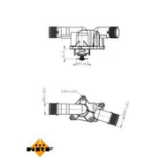 NRF Thermostat,Coolant 725050