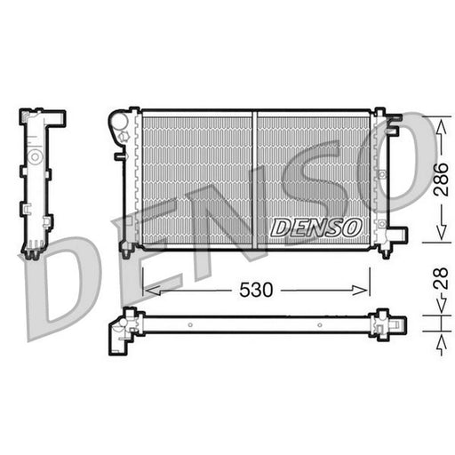 Denso Engine Radiator DRM21002