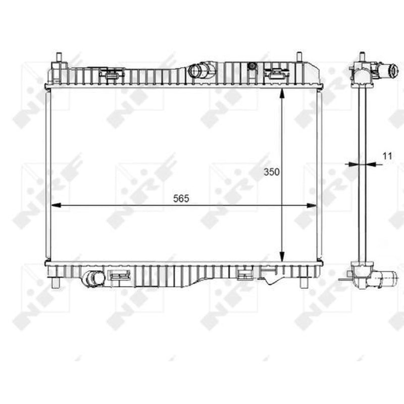 NRF Engine Radiator 59138