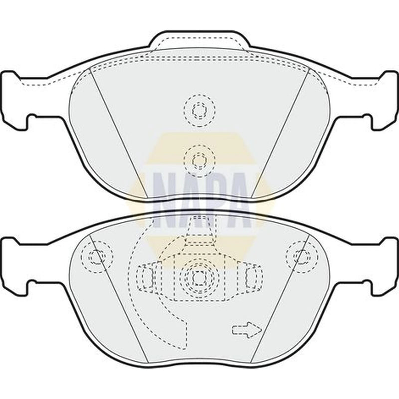 NAPA Front Brake Pad Set NBP1318