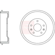 Apec Brake Drum Assembly Rear DRM9955