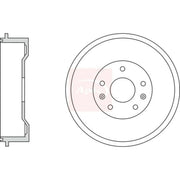 Apec Brake Drum Assembly Rear DRM9955