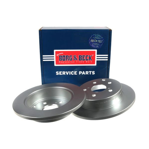 Borg & Beck 2 x Solid Rear Brake Discs BBD4603