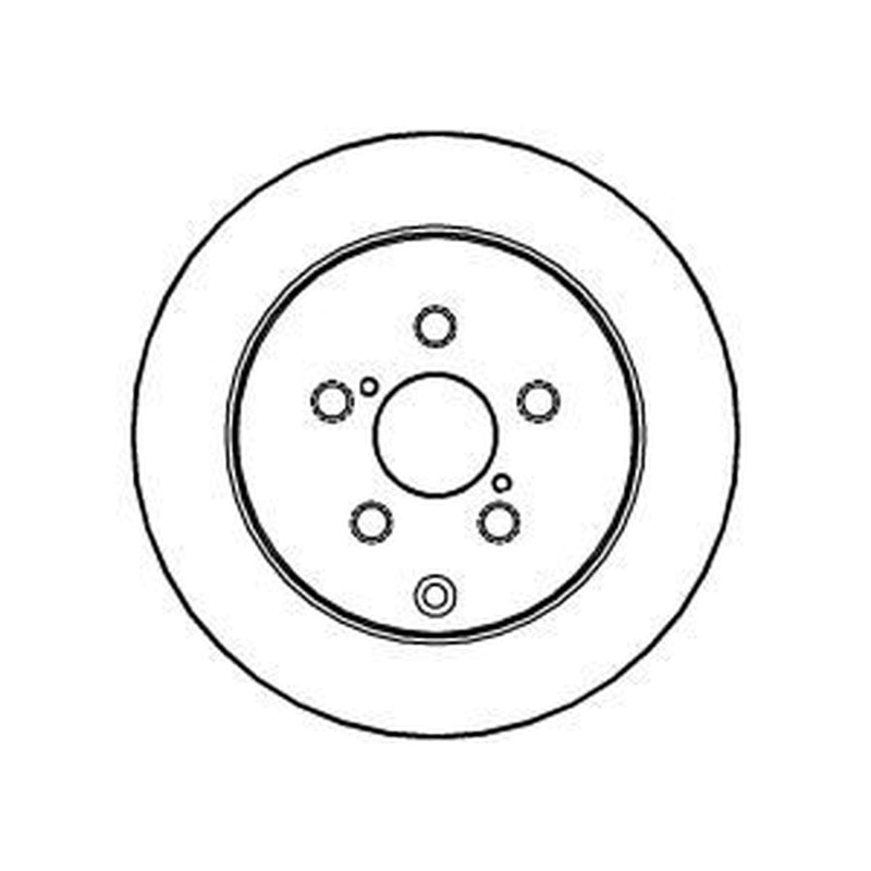Abtex 2 x Solid Rear Brake Discs BD1218S