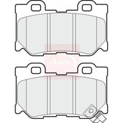 Apec Rear Brake Pad Set PAD1710