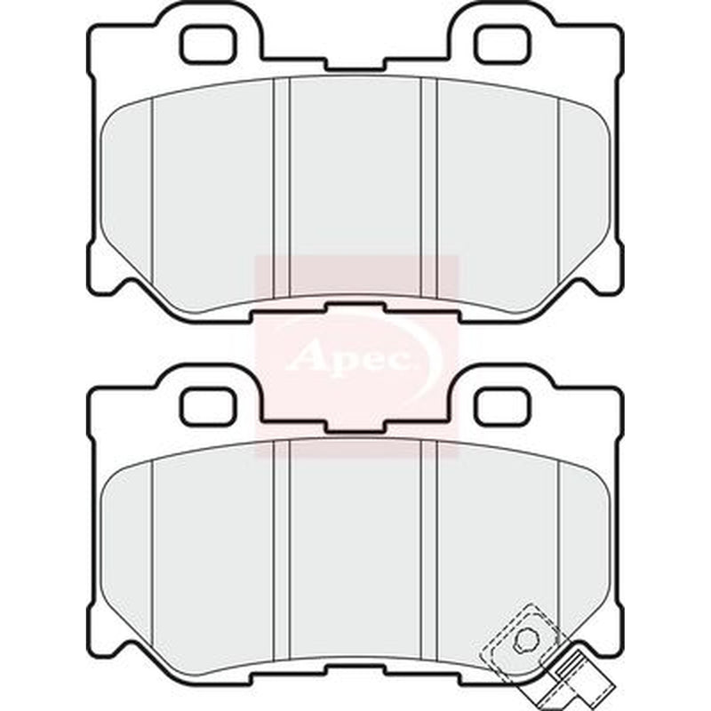 Apec Rear Brake Pad Set PAD1710