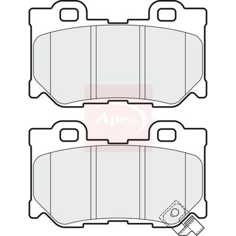 Apec Rear Brake Pad Set PAD1710