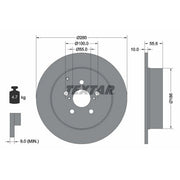 Textar 2 x Solid Rear Brake Discs 92135703
